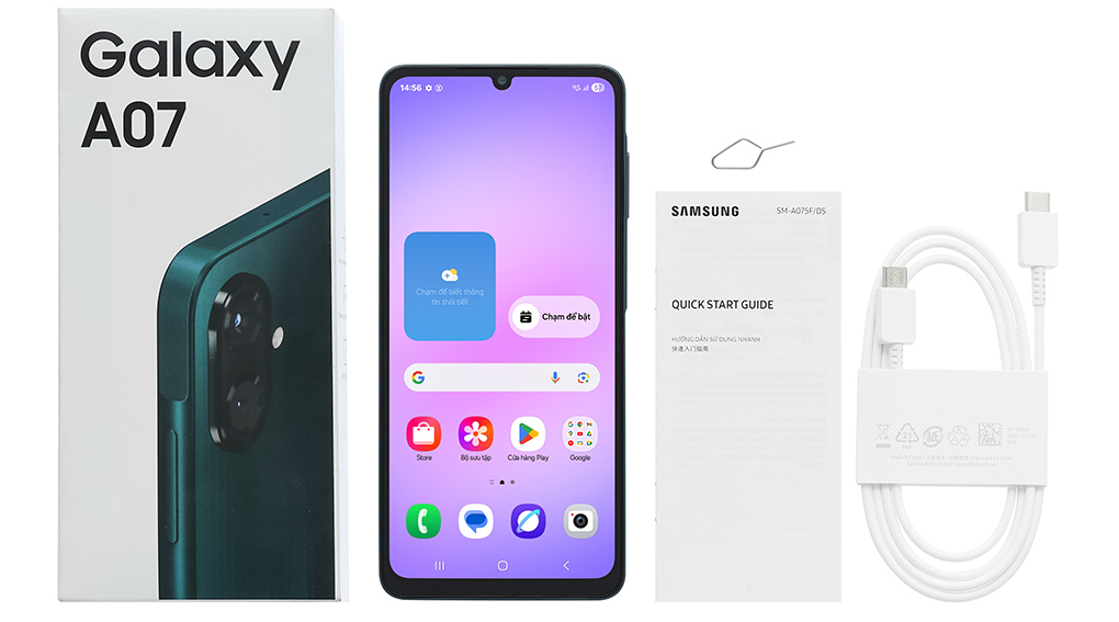 Điện thoại Samsung Galaxy A07 4GB/128GB SM.A075FZGGXXV Chính Hãng - Đen