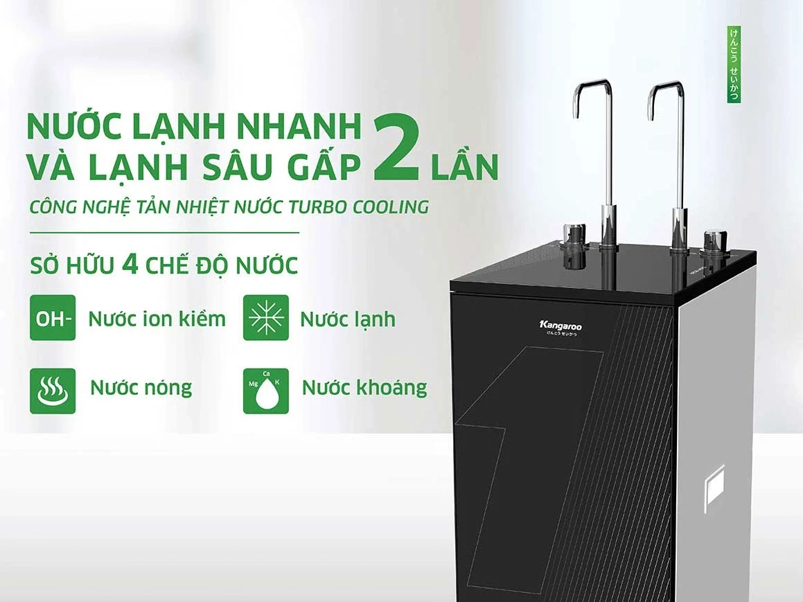 Máy lọc nước Kangaroo Hydrogen ion kiềm nóng lạnh KG12S11-E3