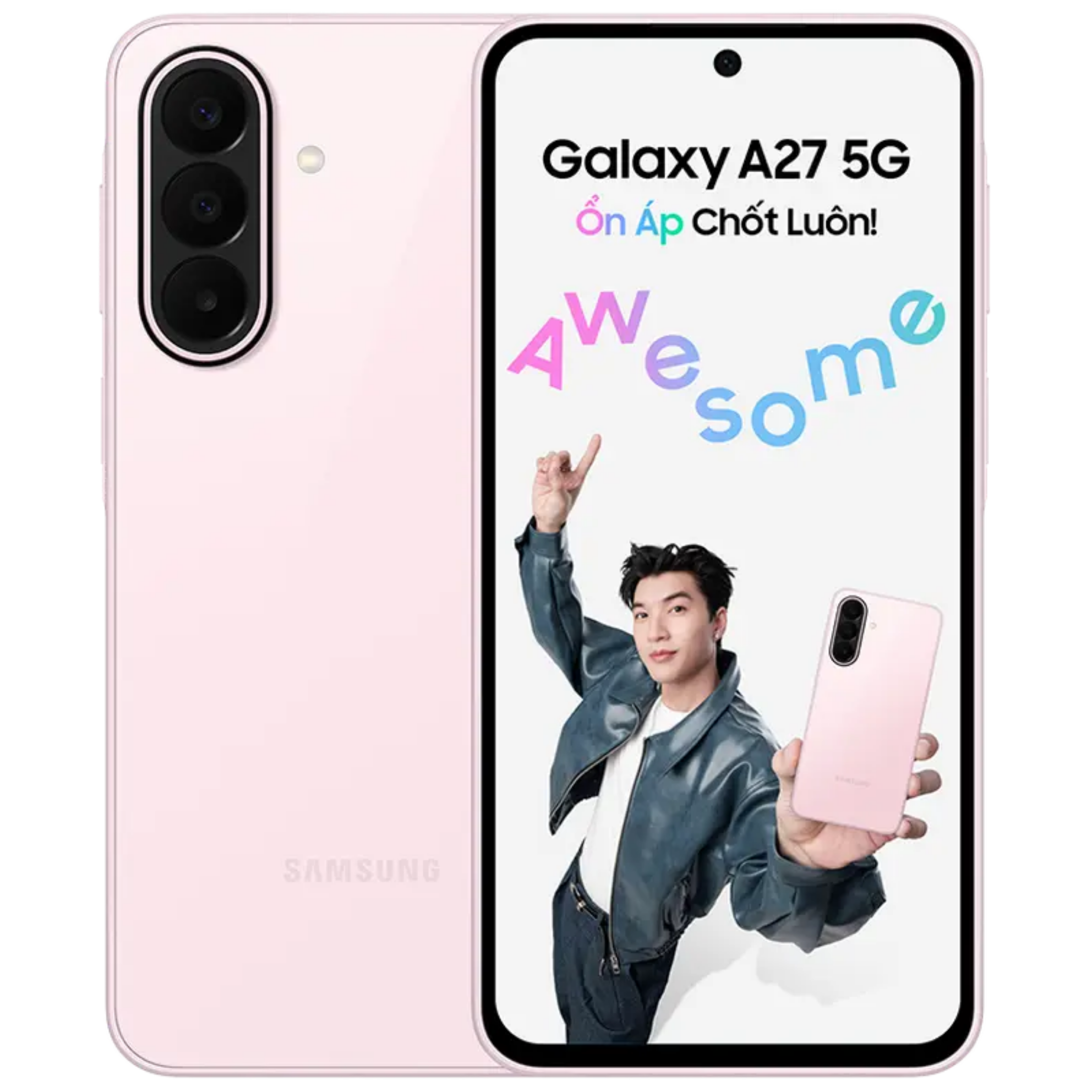 Điện thoại Samsung Galaxy A27 5G (6GB+128GB) (Light Pink) (SM-A276BLIDXXV)