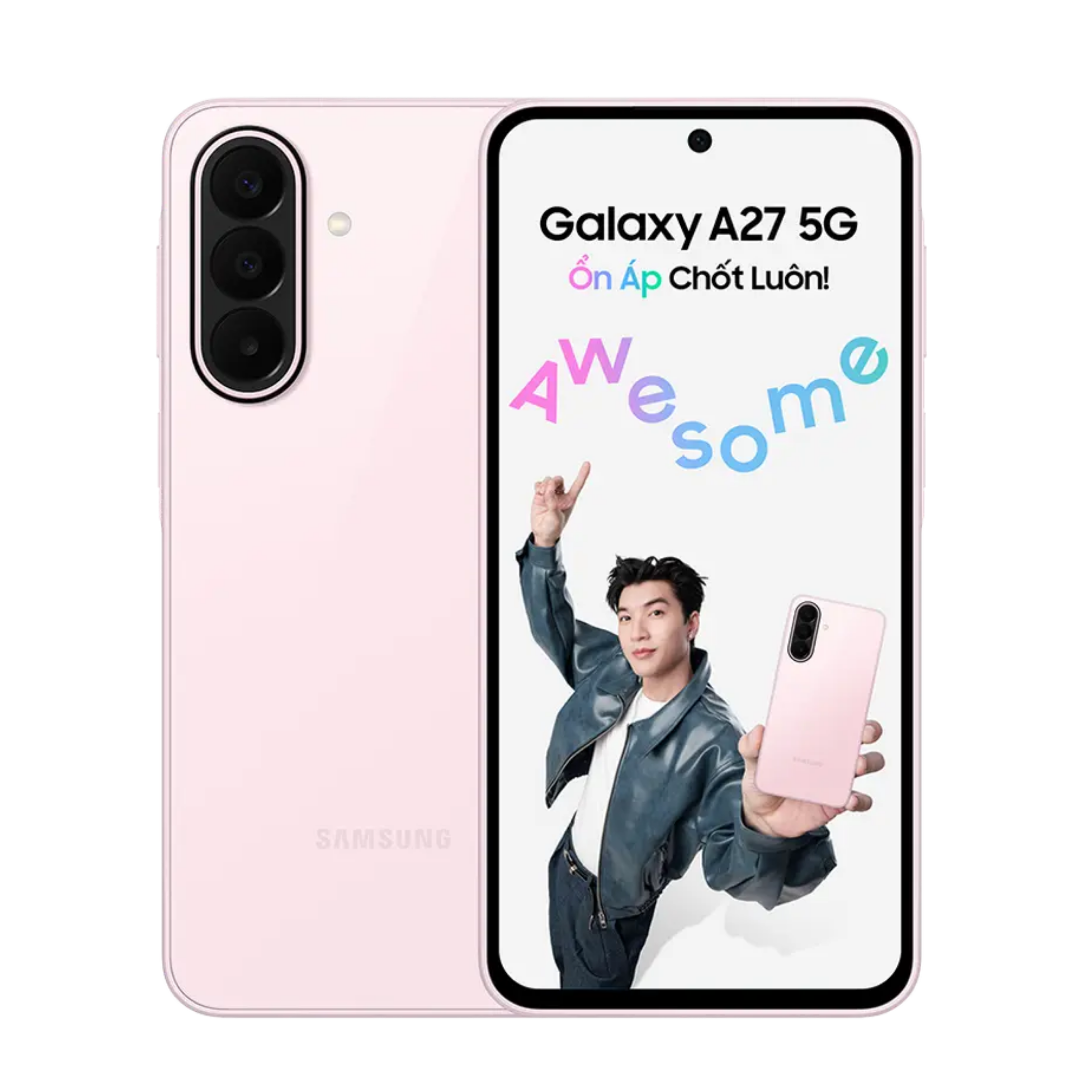 Điện thoại Samsung Galaxy A27 5G (6GB+128GB) (Light Pink) (SM-A276BLIDXXV)